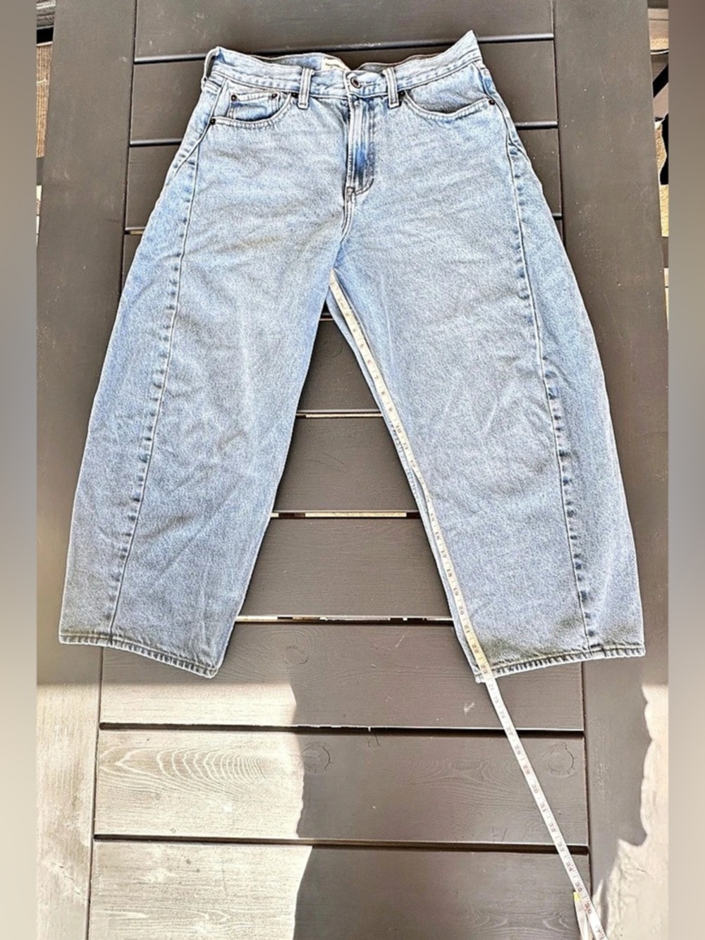 Abercrombie & Fitch The Barrel Jean in Blue Waist 29
